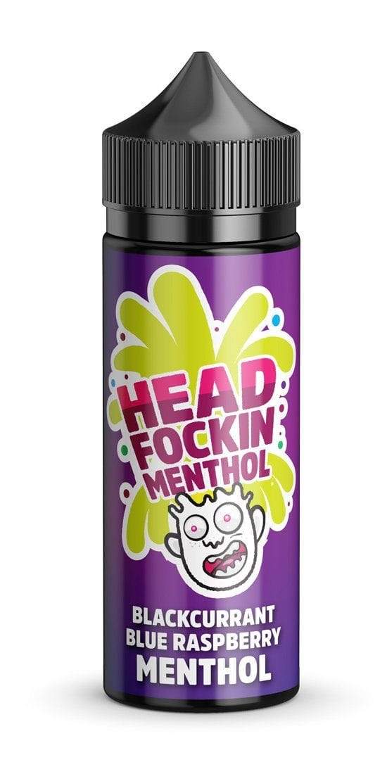 Head Fockin Menthol – Blackcurrant Blue Raspberry Menthol Kingston -100ml - Mcr Vape Distro