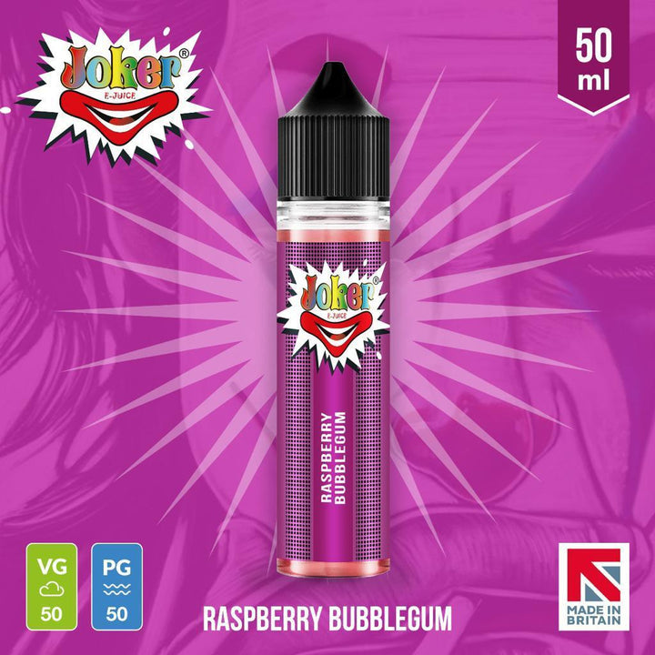 Joker Raspberry Bubblegum -50ml - Mcr Vape Distro