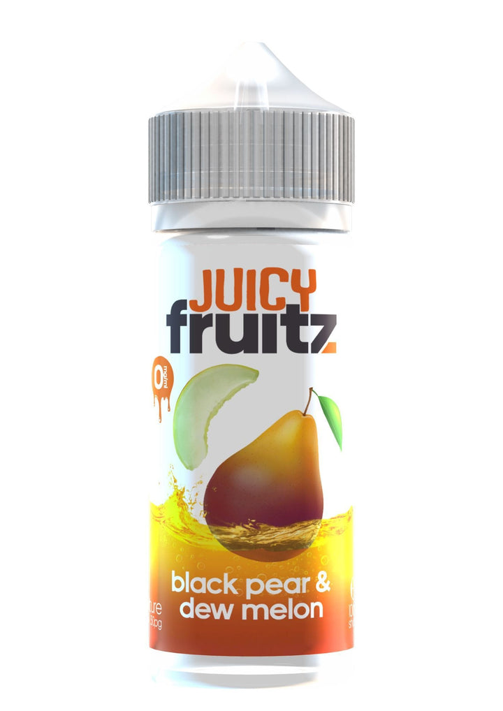 Juicy Fruitz - Black Pear & Dew Melon - 100ml - Mcr Vape Distro