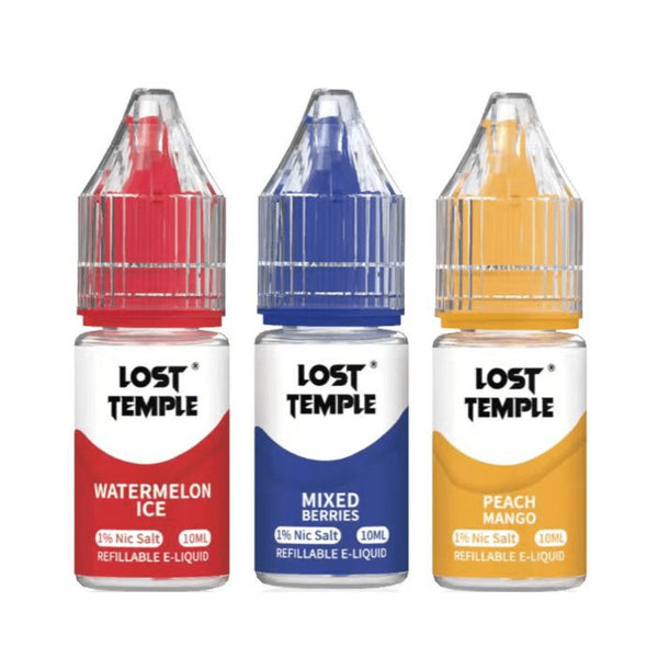 Lost Temple Nic Salts 10ml - Box of 10 - Mcr Vape Distro