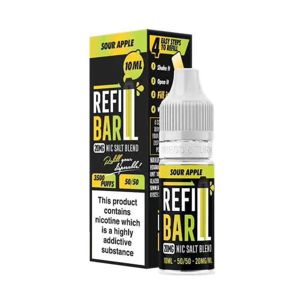 Refill Bar Salts - 10ml - Nic Salts - Box of 10 - Mcr Vape Distro