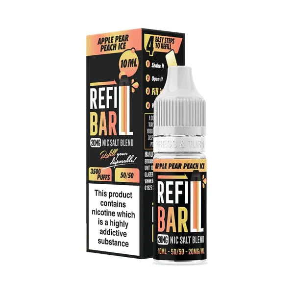 Refill Bar Salts - 10ml - Nic Salts - Box of 10 - Mcr Vape Distro