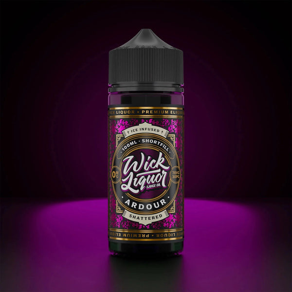 Wick Liquor 100ml E-liquids - Ardour Shattered - Mcr Vape Distro