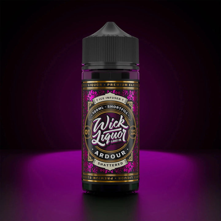 Wick Liquor 100ml E-liquids - Ardour Shattered - Mcr Vape Distro