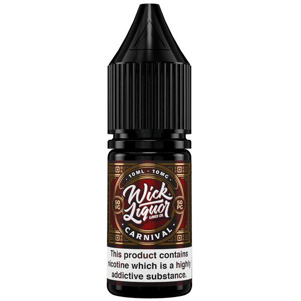 Wick Liquor Nic Salts 10ml E-liquids - Box of 10 - Mcr Vape Distro